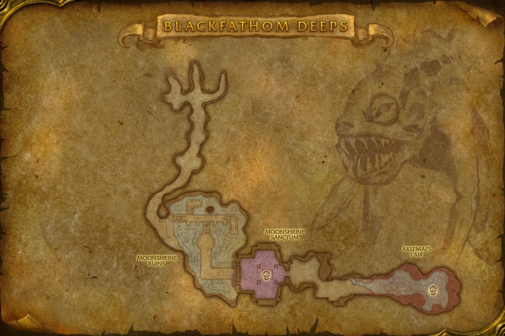 Mapa de Cavernas de Brazanegra: ubicación de jefes, ruta y puntos de misión