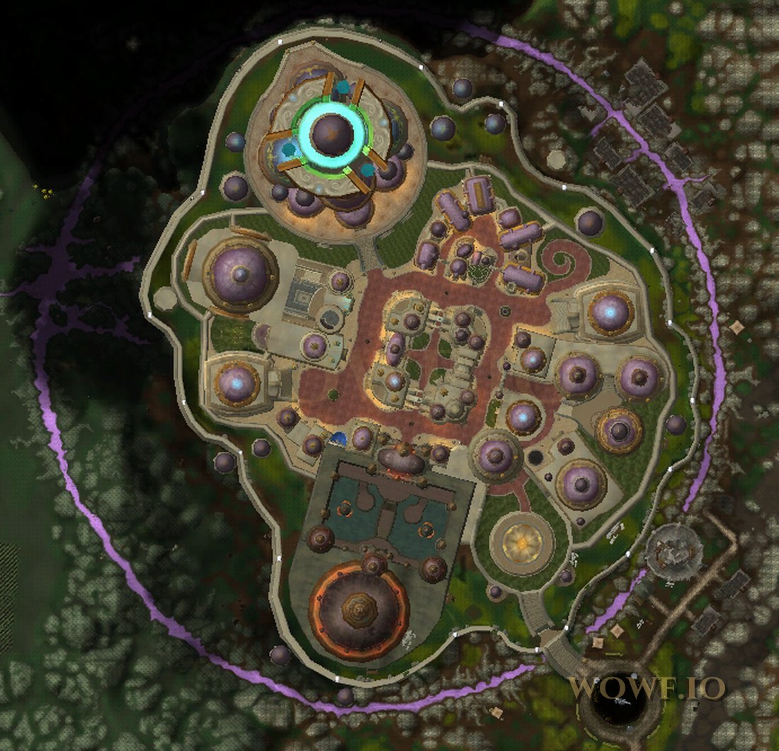 Mapa de Ciudad de Dalaran: ubicación de jefes, ruta y puntos de misión